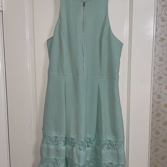 Express Mint Green A-line Dress Size 12 - Picture 2 of 6